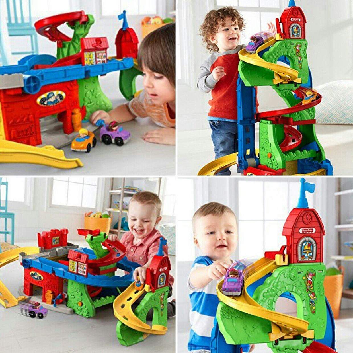 АВТОТРЕК НЕБОСКРЕБ FISHER-PRICE 2 В 1