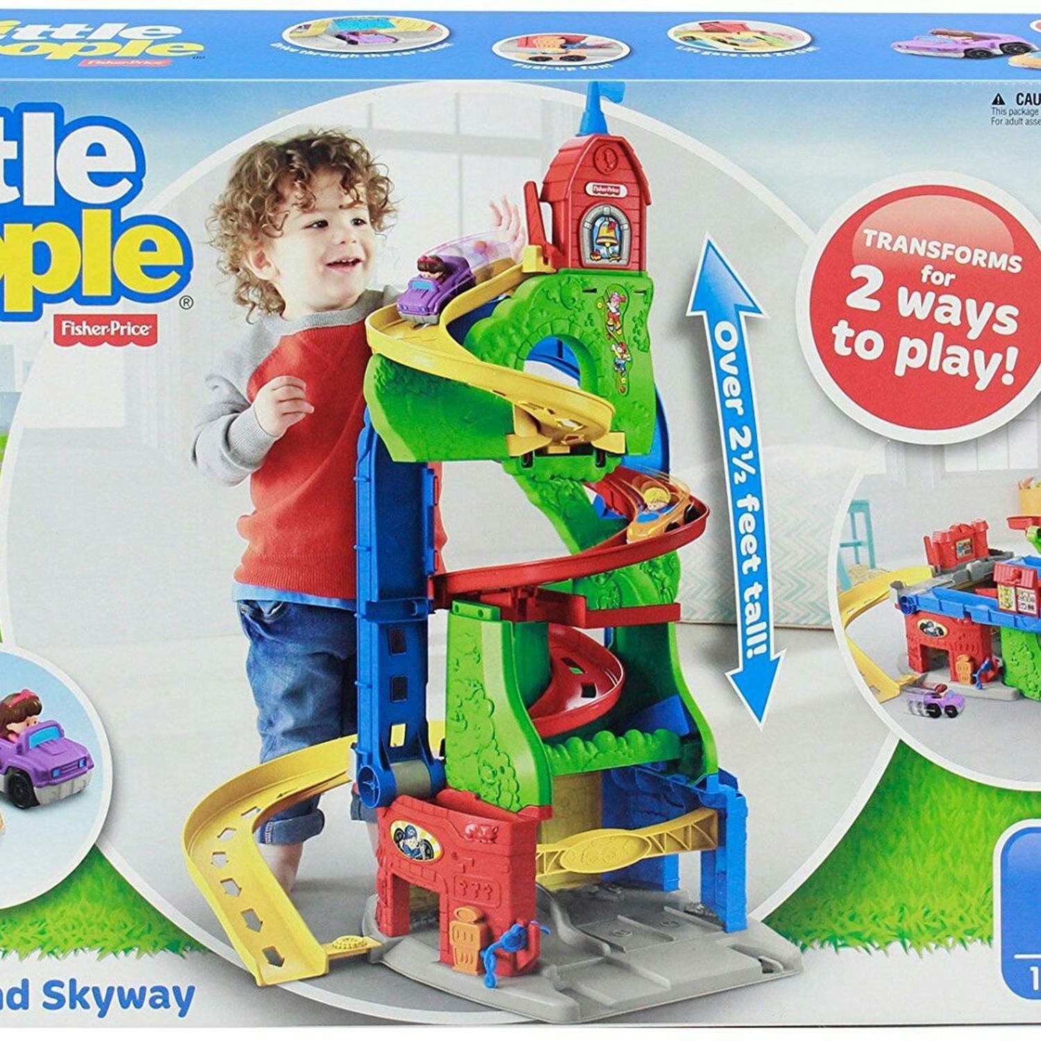 АВТОТРЕК НЕБОСКРЕБ FISHER-PRICE 2 В 1